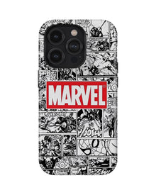iPhone 13 Pro Max Tank Case | Superhero (Marvel Grid)