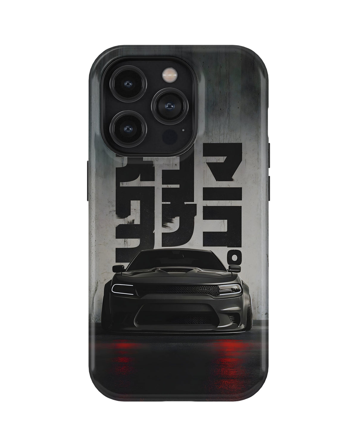 iPhone 15 Pro Tank Case | Sports Car (Midnight Kanji)