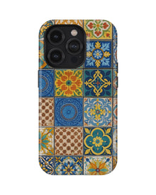 iPhone 14 Pro Max Tank Case | Girls Aesthetics (Moroccan Tiles)