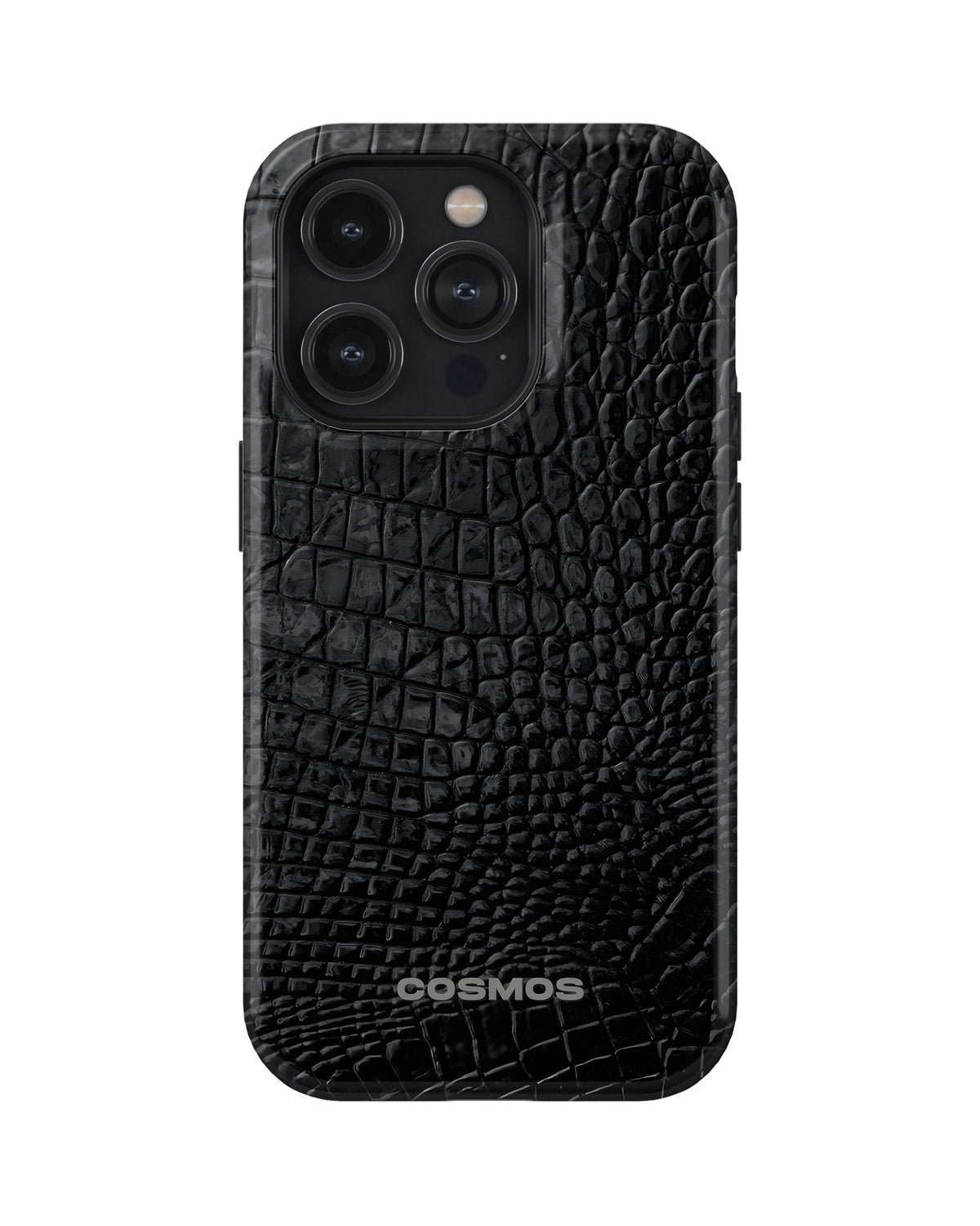 iPhone 15 Pro Max Tank Case | Textures (Obsidian Croc)