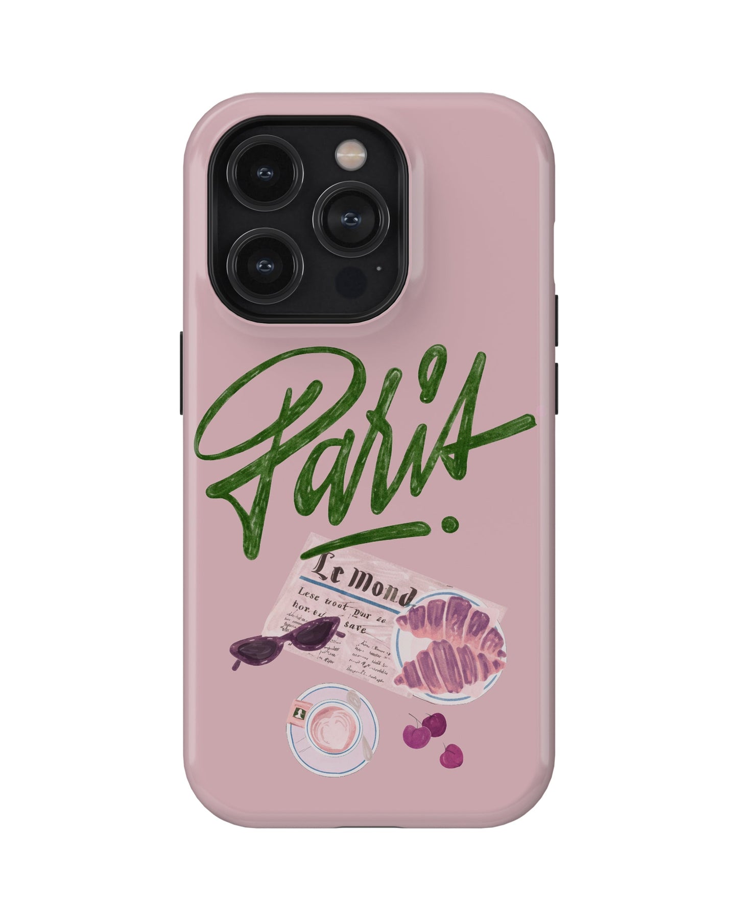 iPhone 12 Pro Max Tank Case | Girls Aesthetics (Paris Pink)
