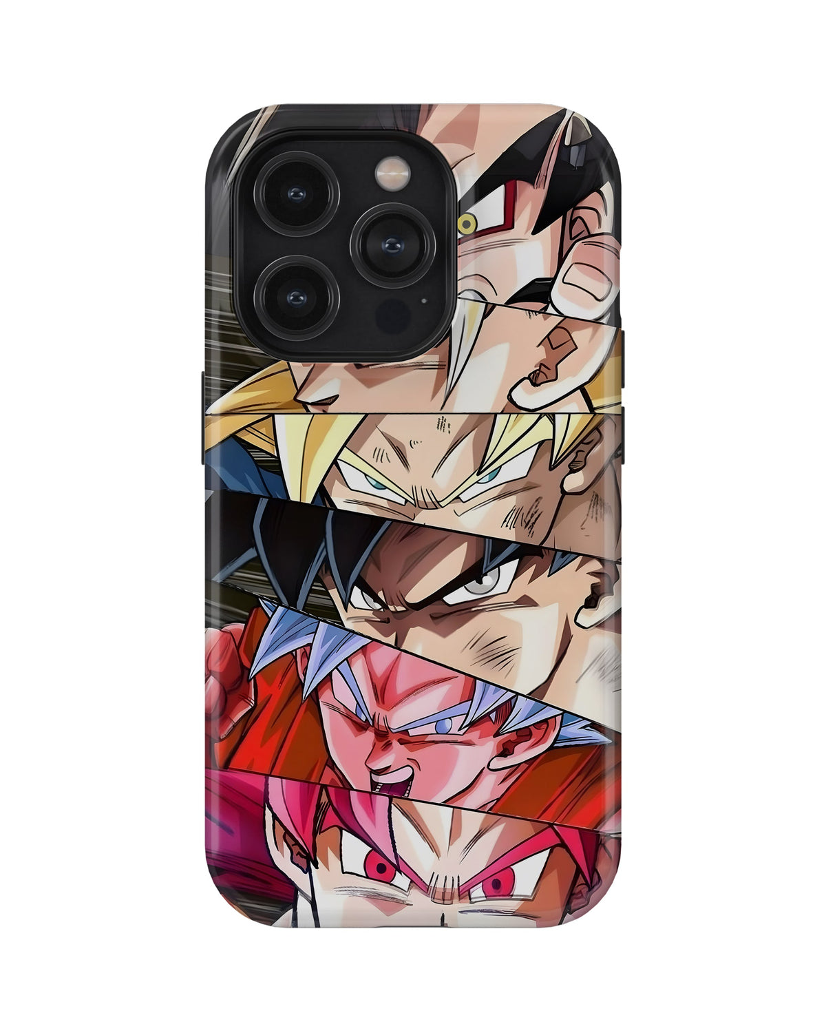 iPhone 15 Pro Tank Case | Anime (Saiyan Faces)
