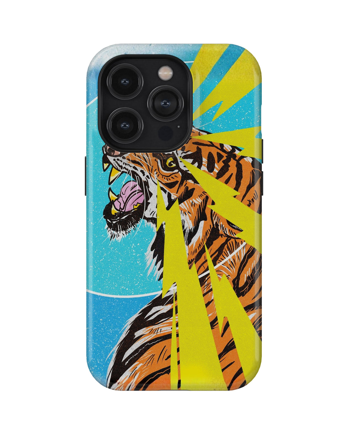 iPhone 15 Pro Tank Case | Modernism (Thunder Roar)