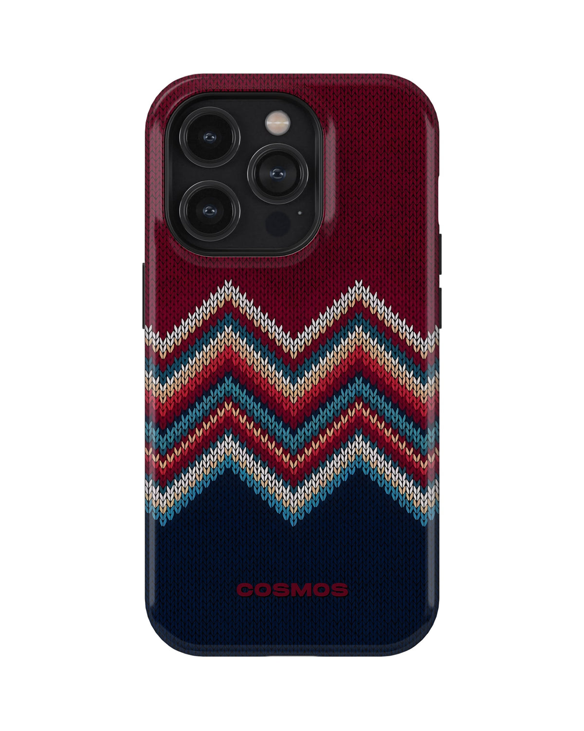 iPhone 15 Pro Max Tank Case | Textures (Winter Chevron)