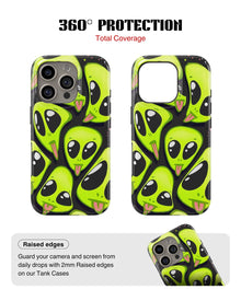iPhone 15 Pro Max Tank Case | Modernism (Alien Stack)