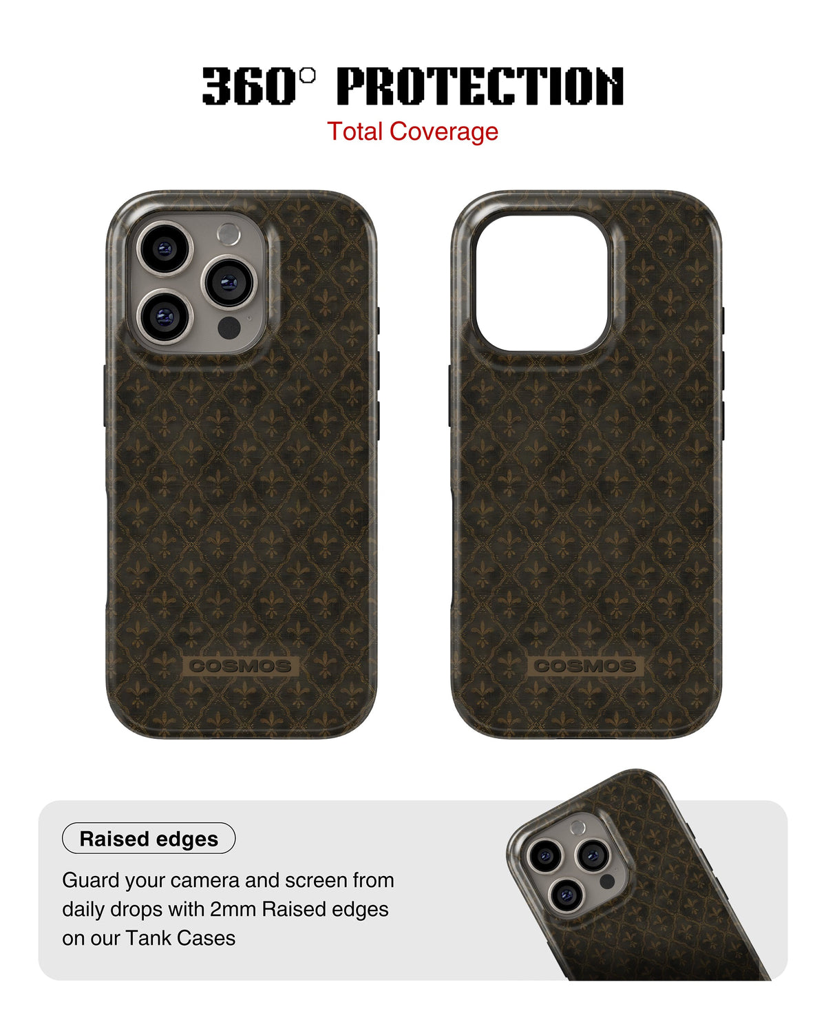 iPhone 13 Pro Tank Case | Textures (Antique Fleur)