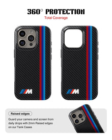 iPhone 15 Pro Max Tank Case | Sports Car (BMW Carbon)