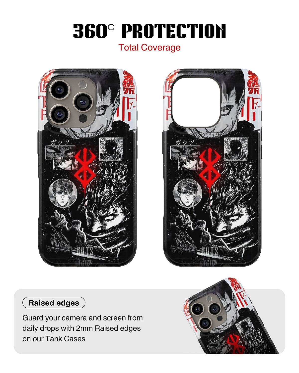 iPhone 13 Pro Tank Case | Anime (Black Swordsman)