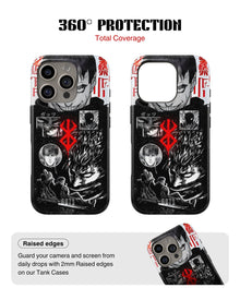 iPhone 12 Pro Tank Case | Anime (Black Swordsman)