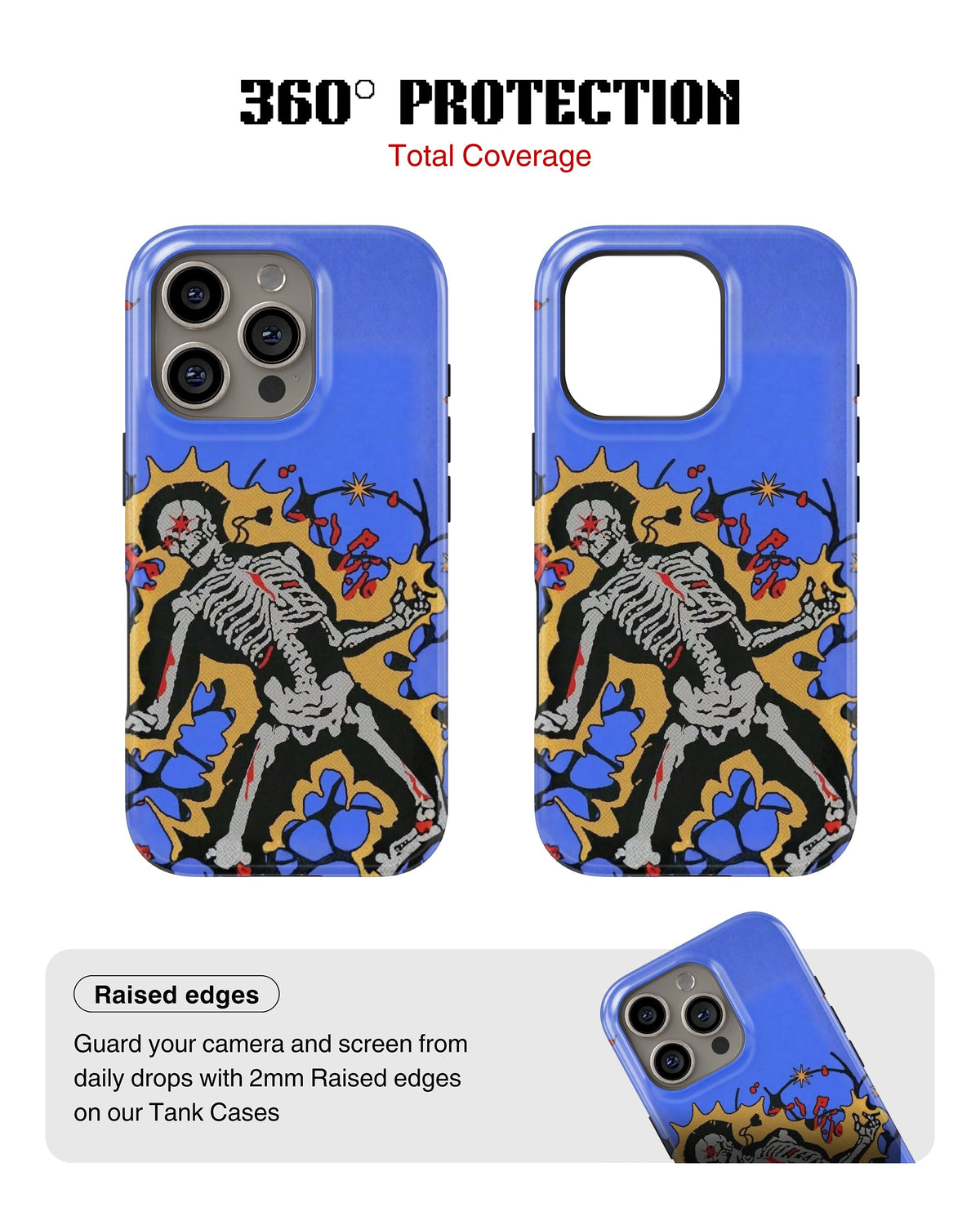 iPhone 13 Pro Tank Case | Modernism (Bone Bloom)