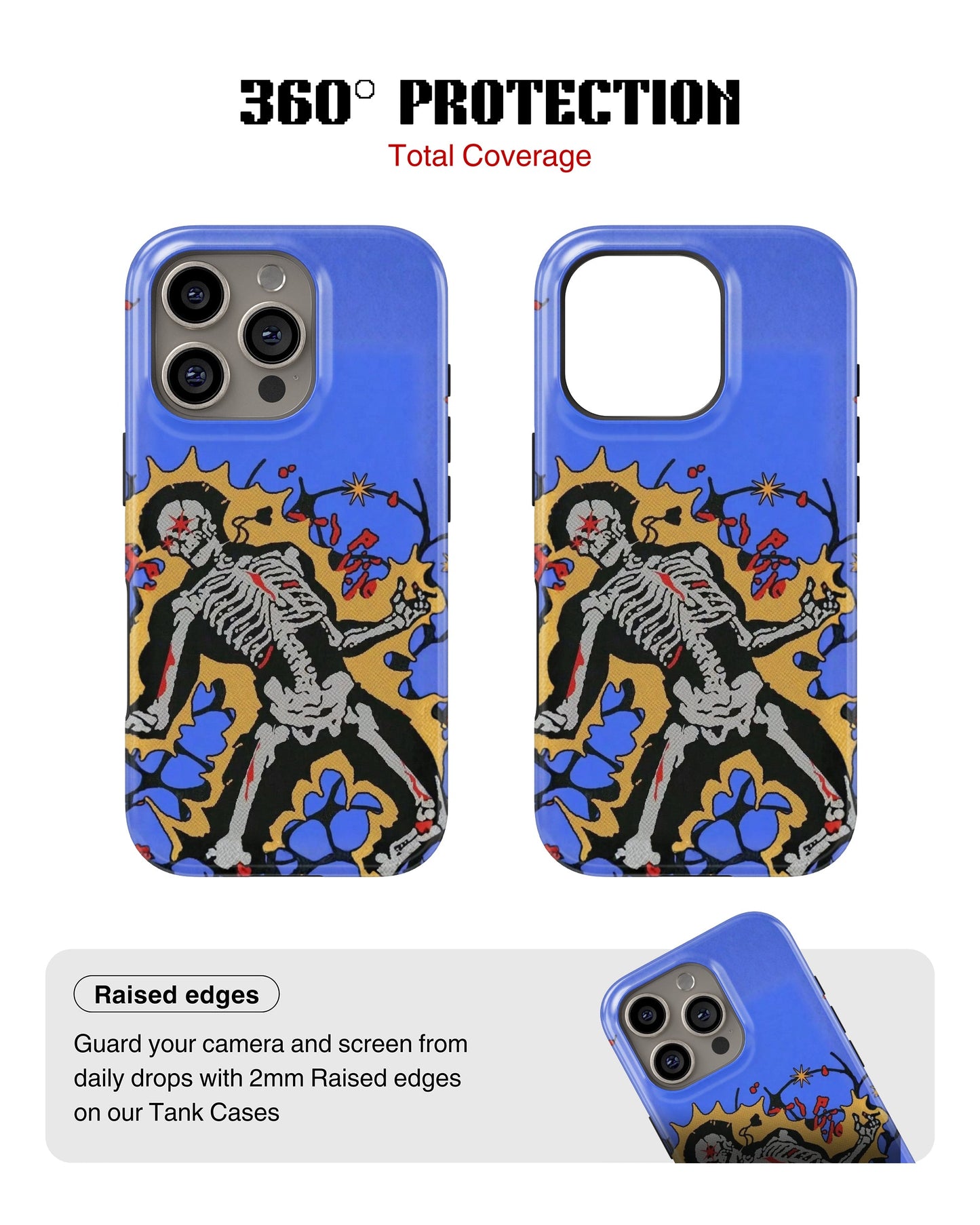 iPhone 14 Pro Max Tank Case | Modernism (Bone Bloom)