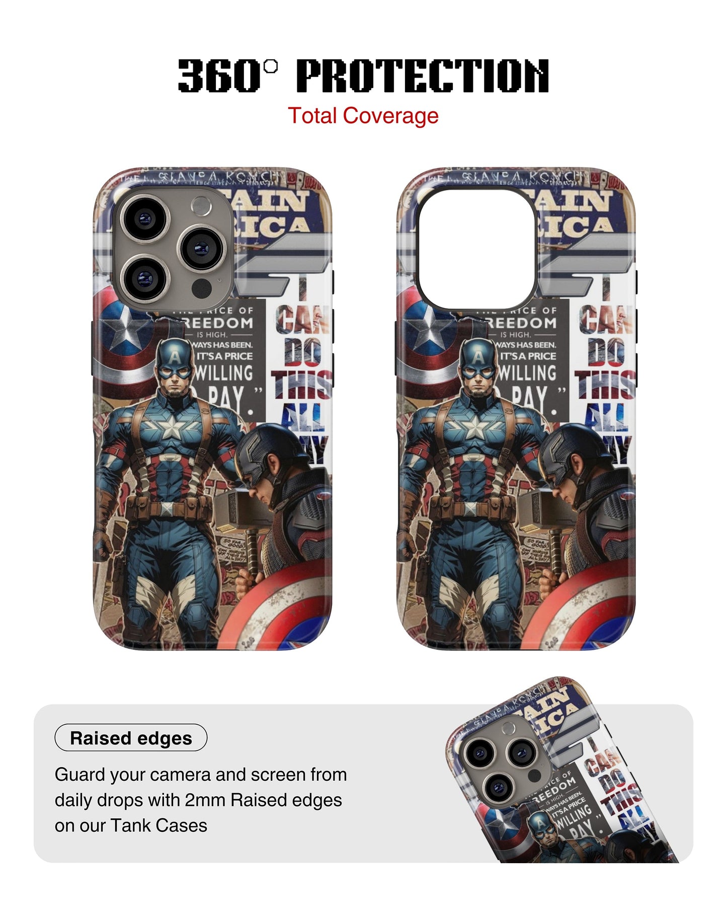 iPhone 13 Pro Tank Case | Superhero (Captain America Originals)