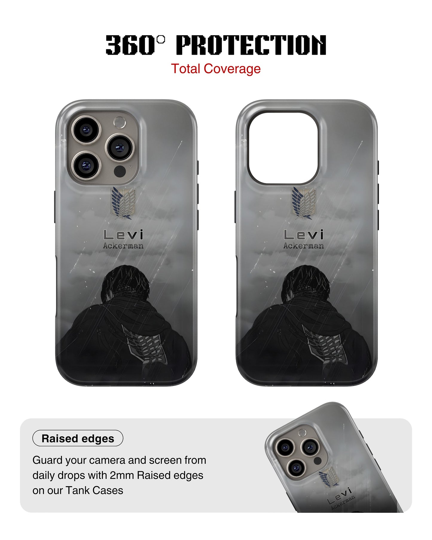 iPhone 13 Pro Tank Case | Anime (Captain Levi)