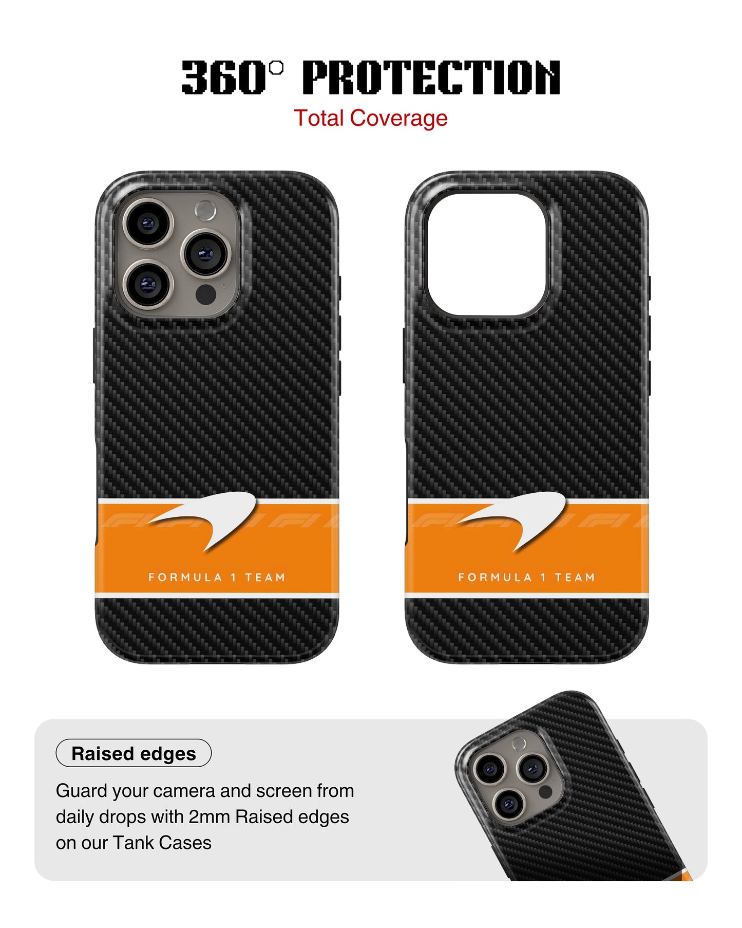 iPhone 14 Pro Max Tank Case | Formula 1 (Carbon McLaren)