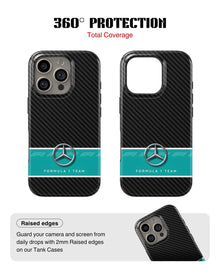 iPhone 13 Pro Max Tank Case | Formula 1 (Carbon Mercedes)