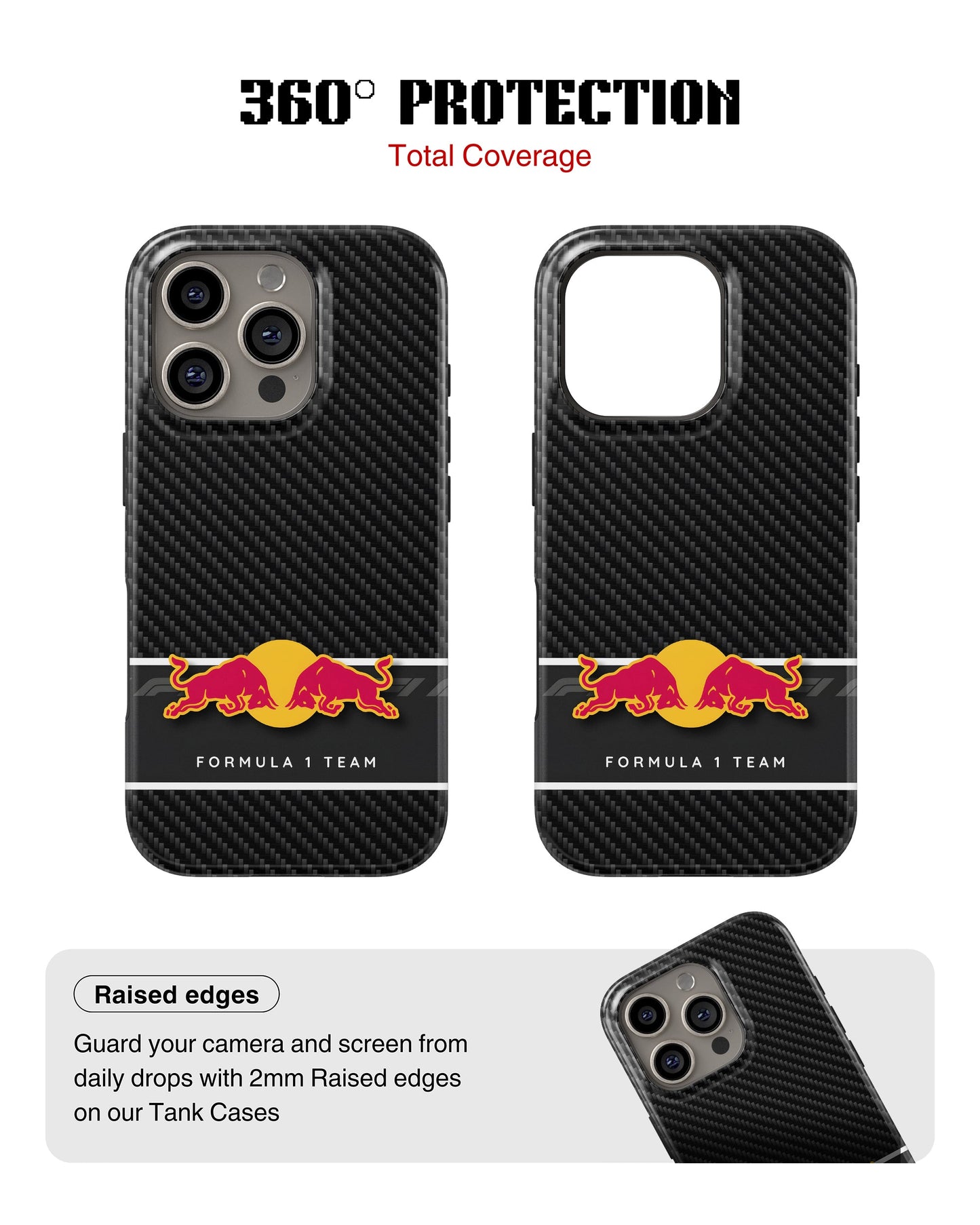iPhone 13 Pro Max Tank Case | Formula 1 (Carbon Redbull)
