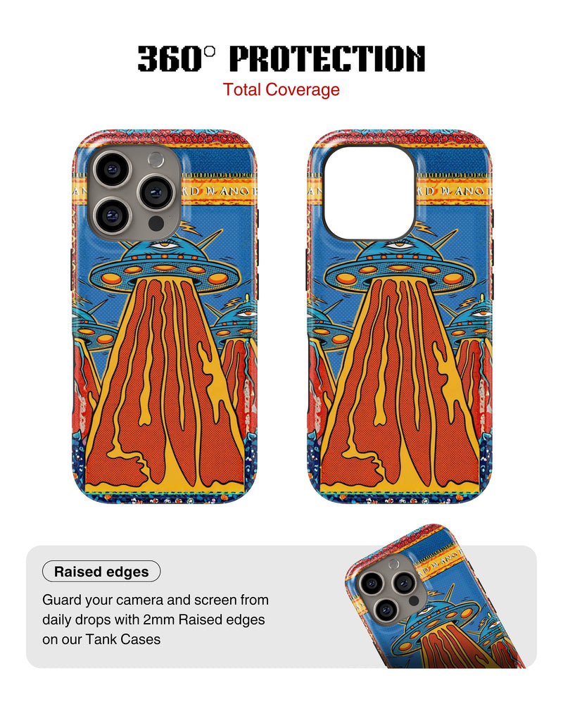 iPhone 14 Pro Tank Case | Modernism (Cosmic Invasion)