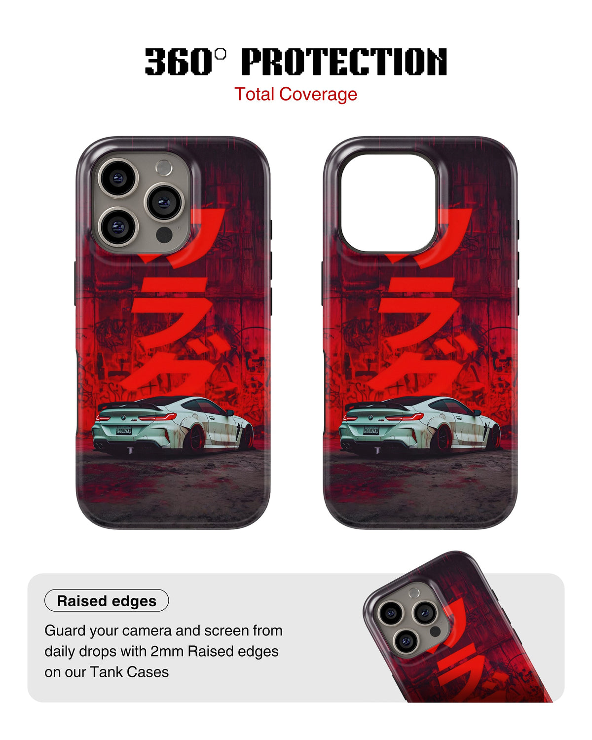 iPhone 12 Pro Max Tank Case | Sports Car (Crimson Drift)