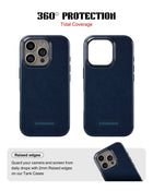 iPhone 15 Pro Tank Case | Textures (Deep Navy)