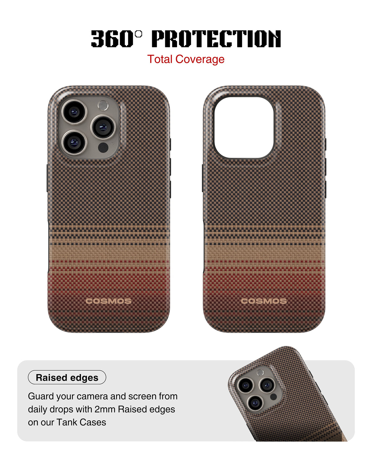 iPhone 15 Pro Max Tank Case | Textures (Desert Loom)