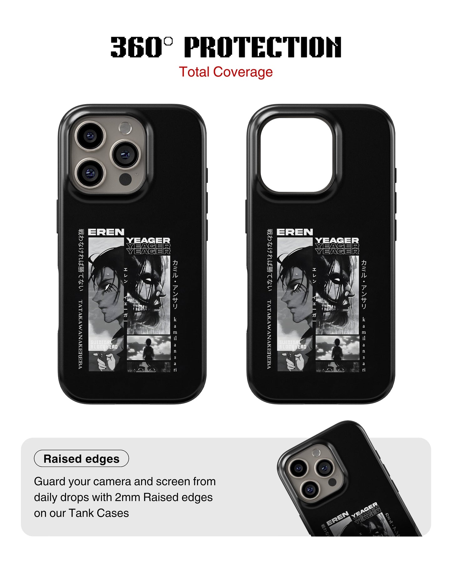 iPhone 13 Pro Max Tank Case | Anime (Eren Yeager)