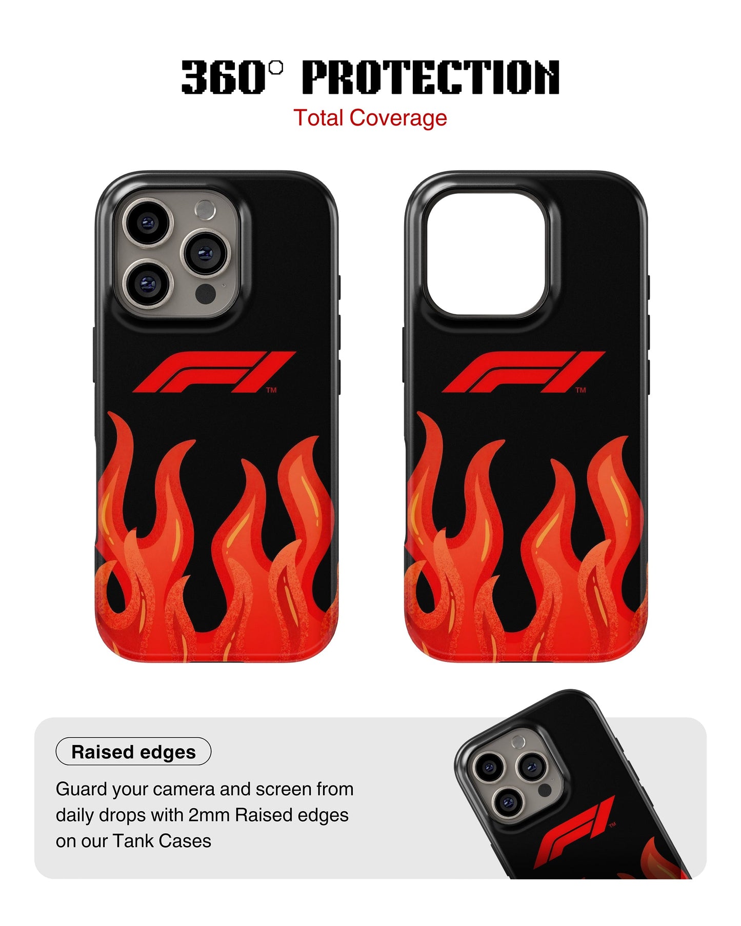 iPhone 12 Pro Tank Case | Formula 1 (F1 Flames)