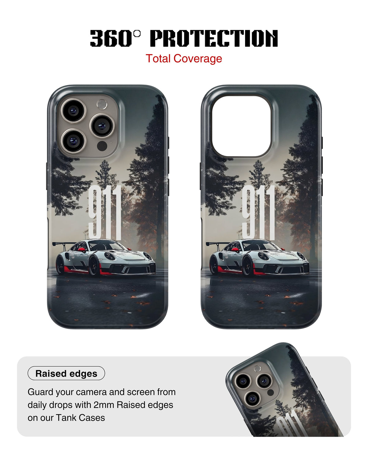 iPhone 15 Pro Tank Case | Sports Car (Forest Run)