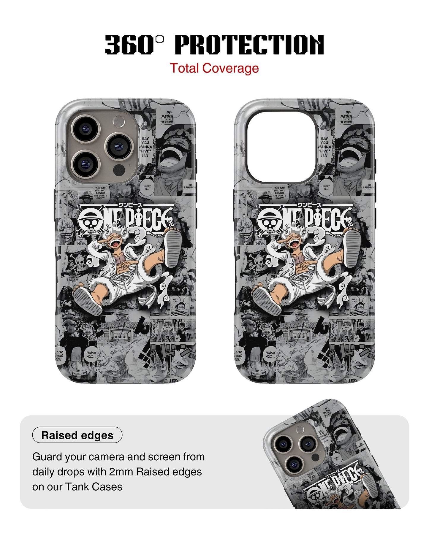 iPhone 14 Pro Tank Case | Anime (Gear 5 Luffy)