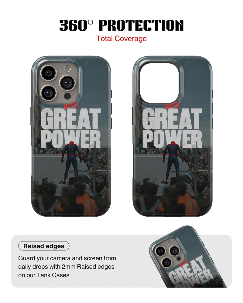 iPhone 13 Pro Tank Case | Superhero (Great Power)