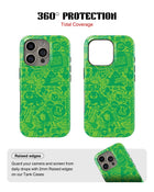iPhone 13 Pro Tank Case | Modernism (Green Chaos)