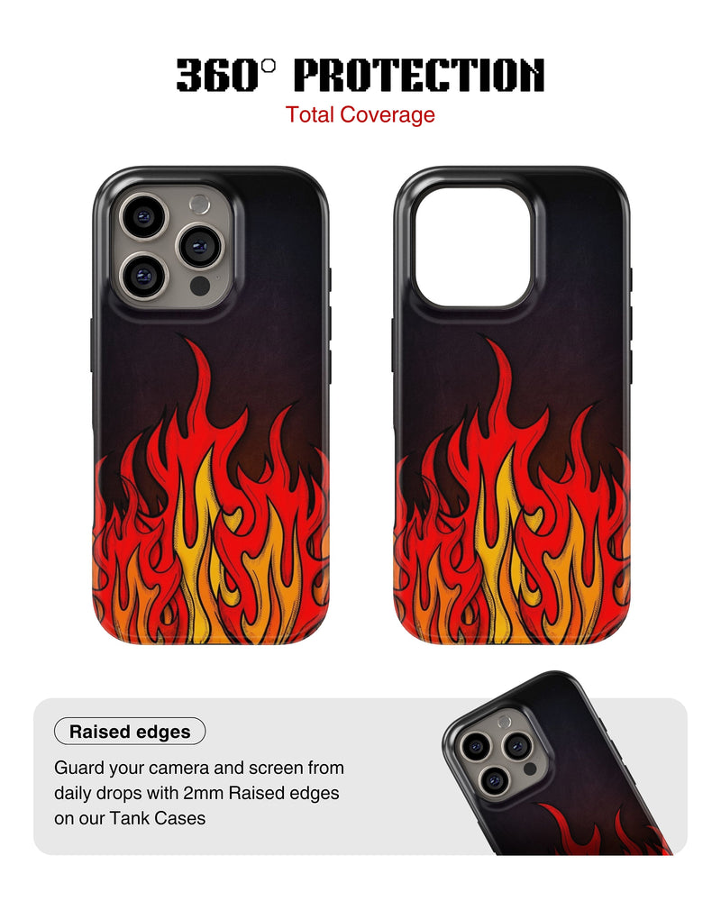 iPhone 13 Pro Max Tank Case | Modernism (Hellfire)