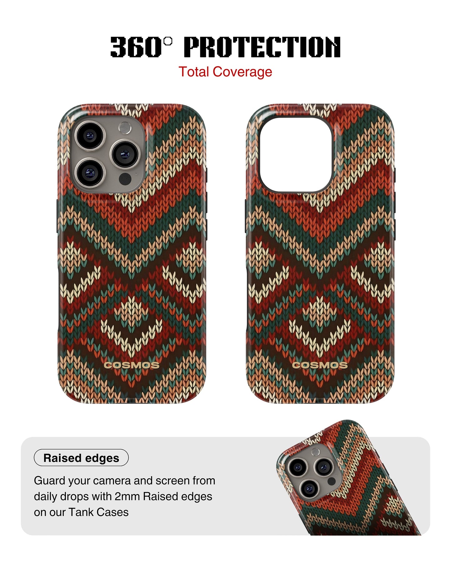 iPhone 15 Pro Tank Case | Textures (Heritage Knit)
