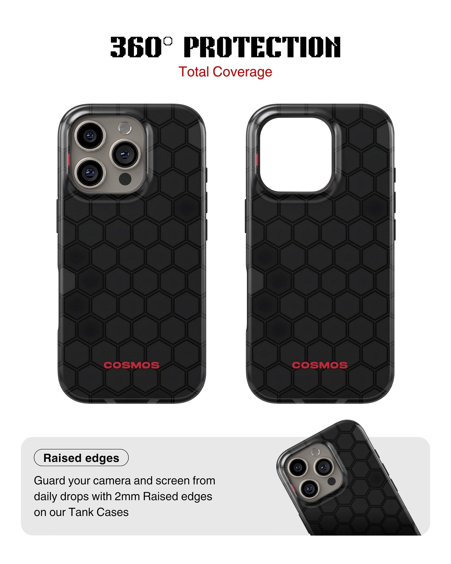iPhone 15 Pro Tank Case | Textures (Hex Core)