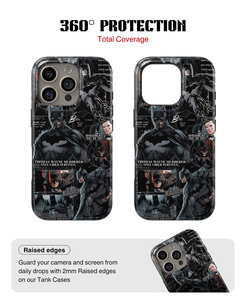 iPhone 15 Pro Tank Case | Superhero (Knightfall)