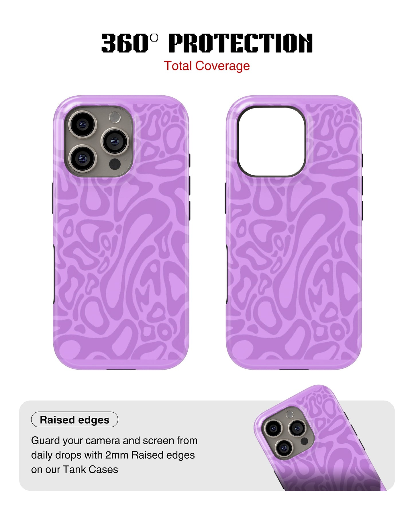 iPhone 12 Pro Tank Case | Modernism (Lilac Melt)