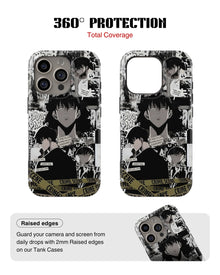 iPhone 15 Pro Max Tank Case | Anime (Manga Noir)