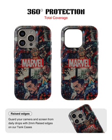 iPhone 12 Pro Tank Case | Superhero (Marvel Mosaic)