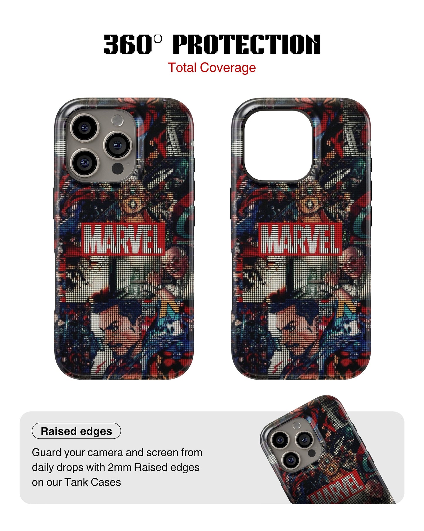 iPhone 13 Pro Tank Case | Superhero (Marvel Mosaic)