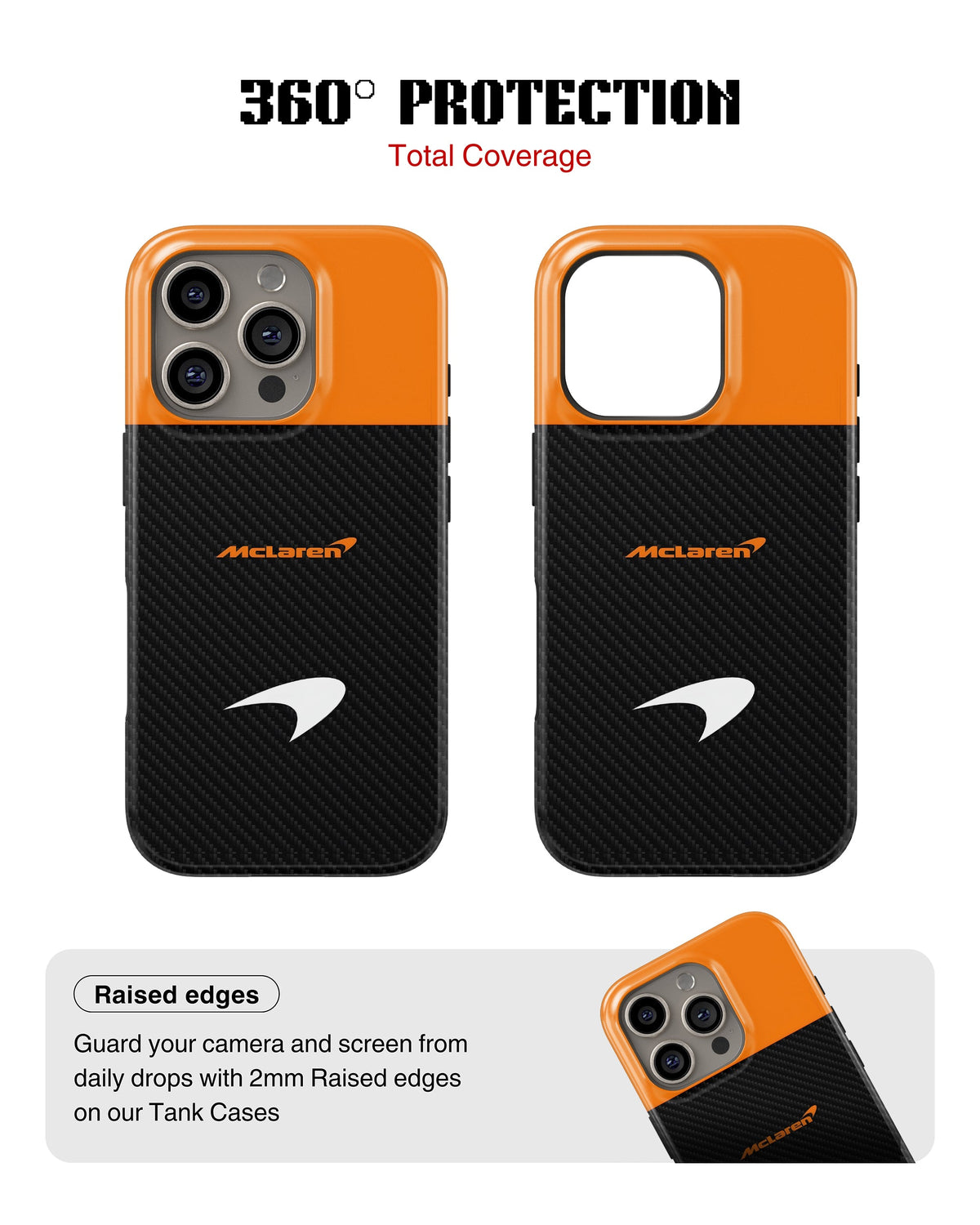 iPhone 15 Pro Tank Case | Formula 1 (McLaren Carbon)