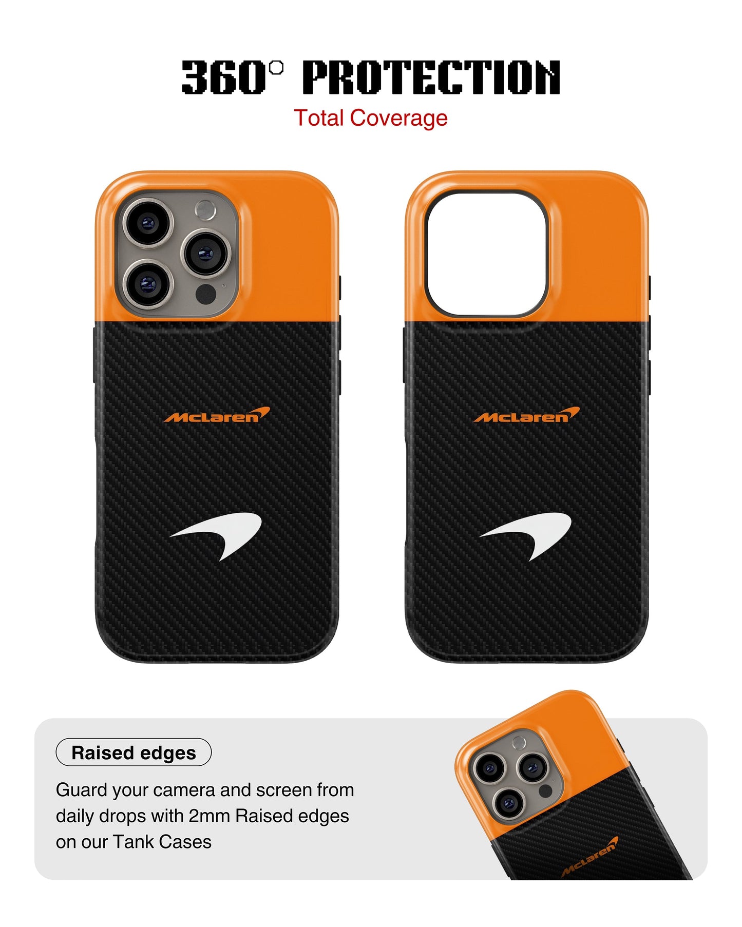 iPhone 15 Pro Tank Case | Formula 1 (McLaren Carbon)