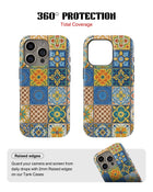 iPhone 14 Pro Max Tank Case | Girls Aesthetics (Moroccan Tiles)