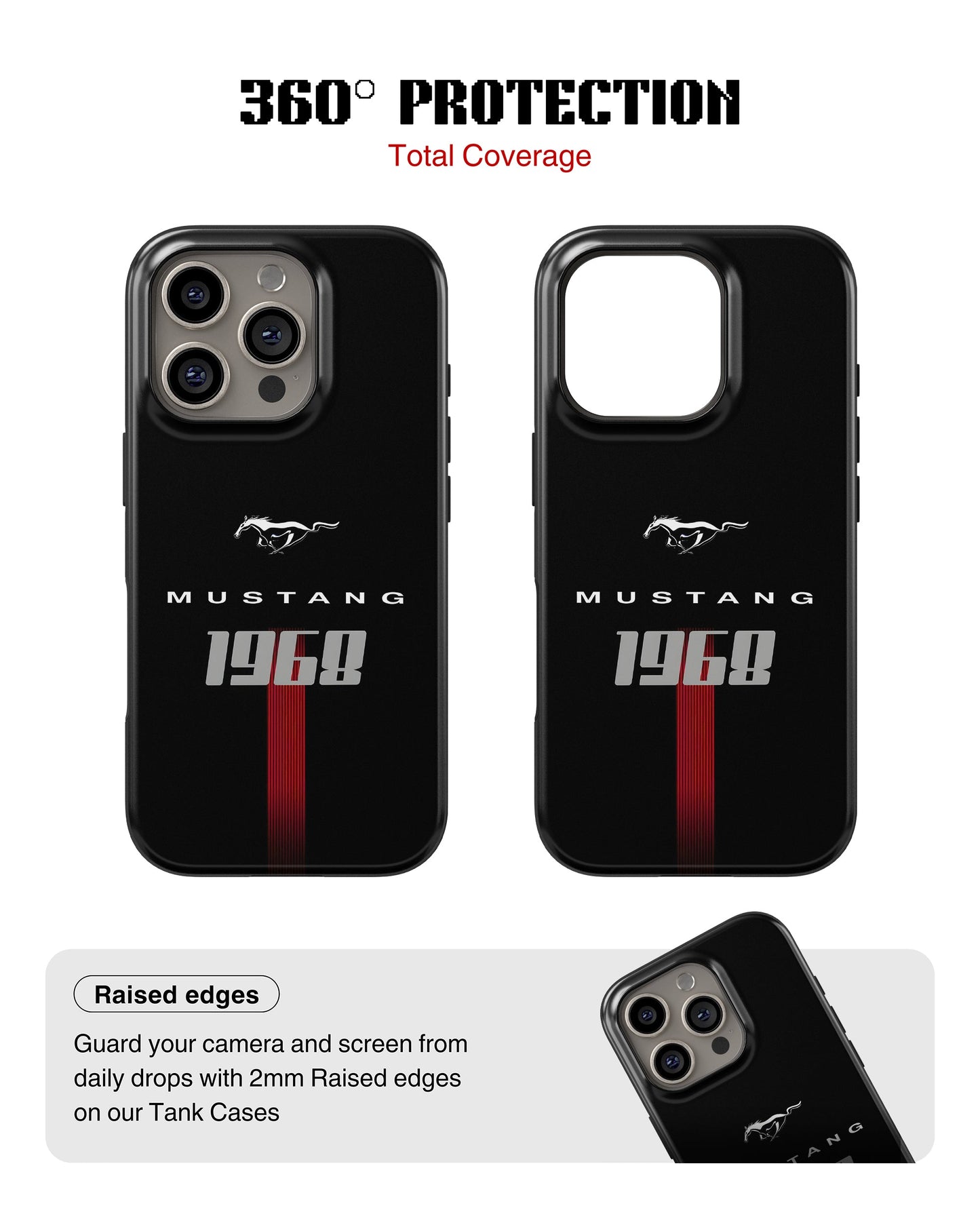 iPhone 15 Pro Max Tank Case | Sports Car (Mustang 1968)