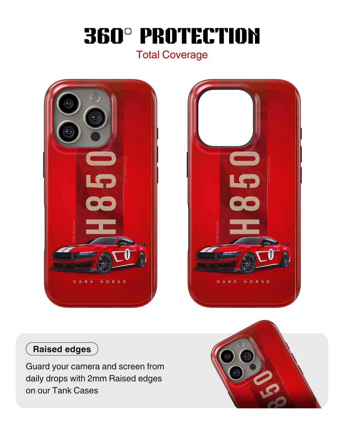 iPhone 12 Pro Tank Case | Sports Car (Mustang H850)