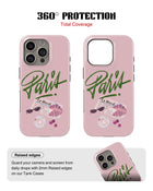 iPhone 15 Pro Tank Case | Girls Aesthetics (Paris Pink)
