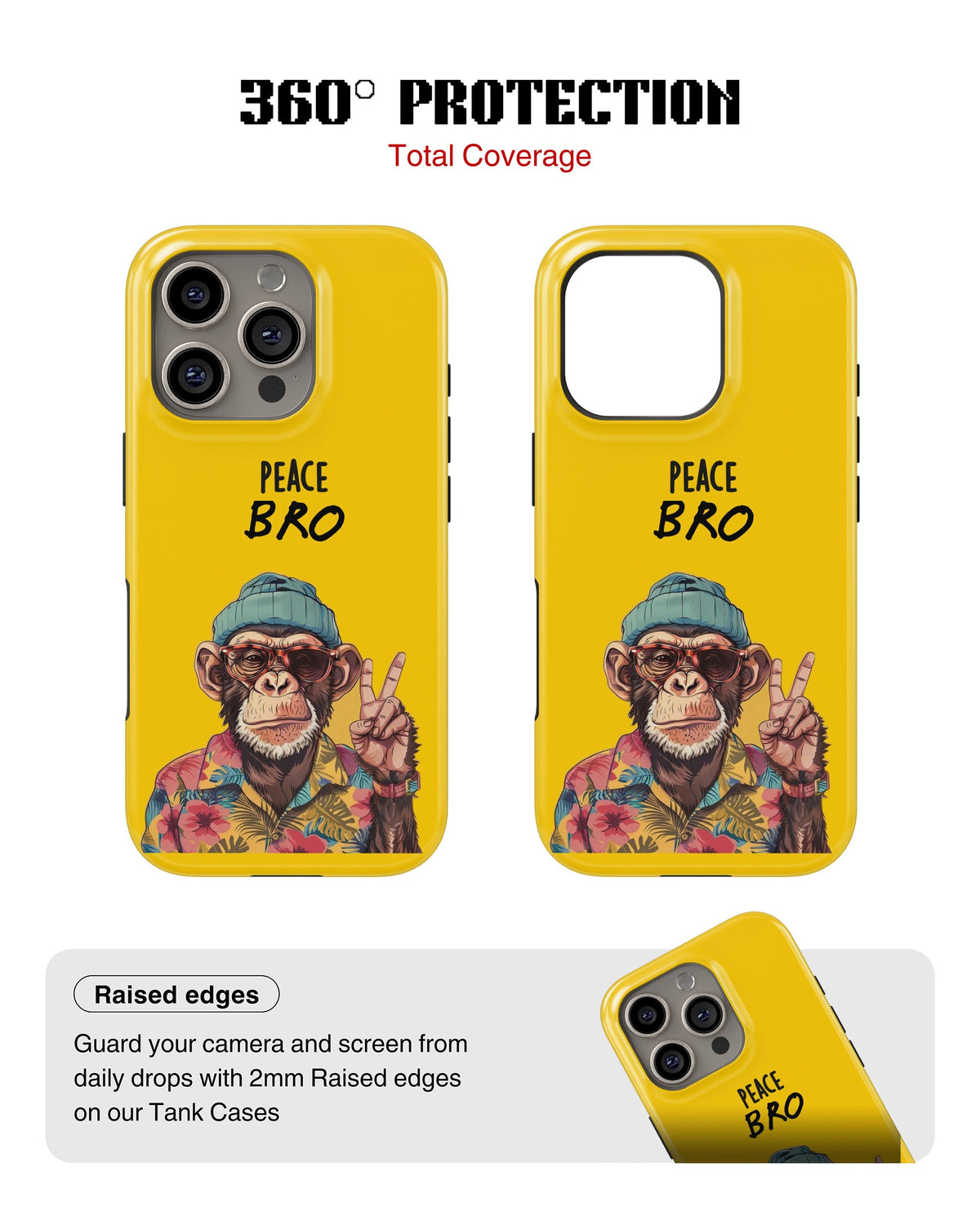 iPhone 13 Pro Tank Case | Modernism (Peace Bro)