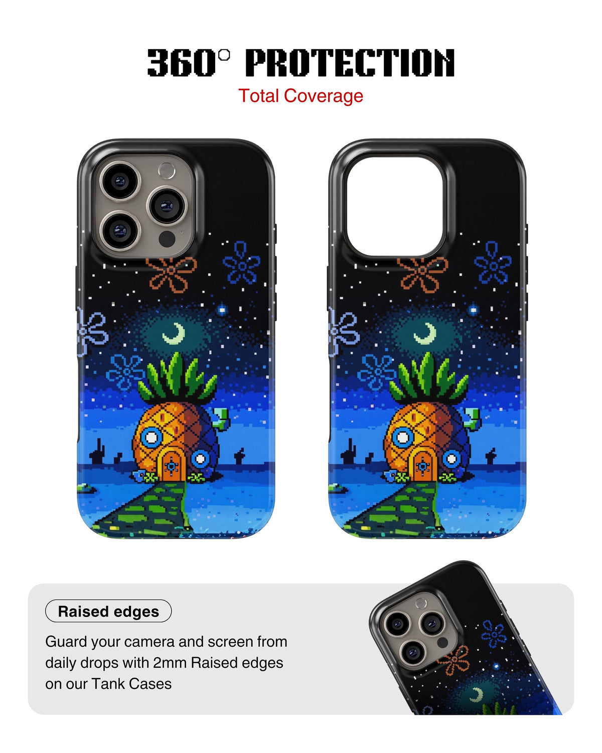 iPhone 15 Pro Tank Case | Modernism (Pineapple Dreams)