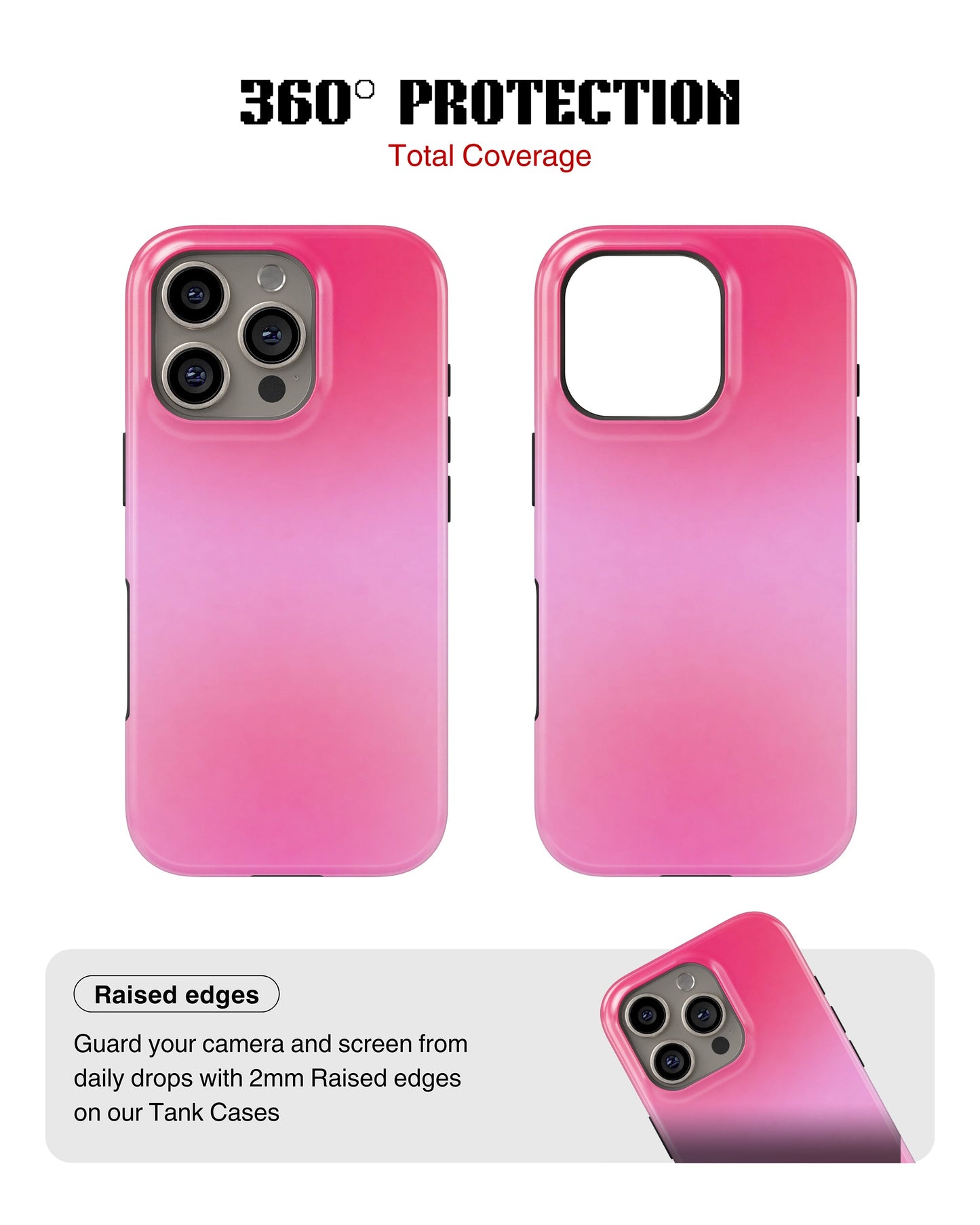 iPhone 14 Pro Max Tank Case | Girls Aesthetics (Pink Mist)