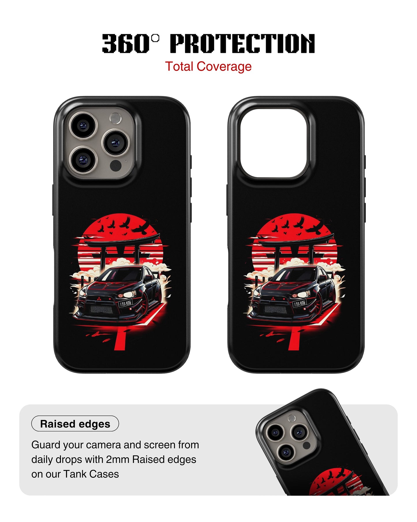 iPhone 14 Pro Tank Case | Sports Car (Rising Sun)