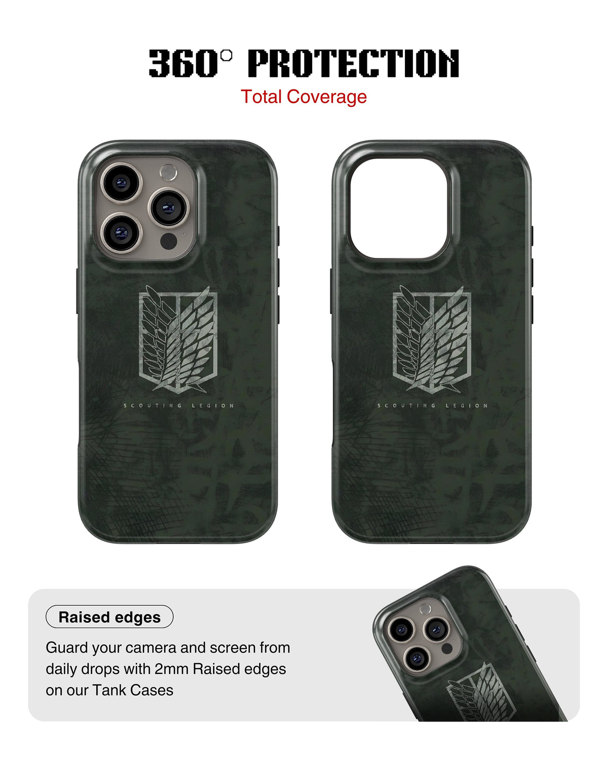 iPhone 12 Pro Max Tank Case | Anime (Scouting Wings)