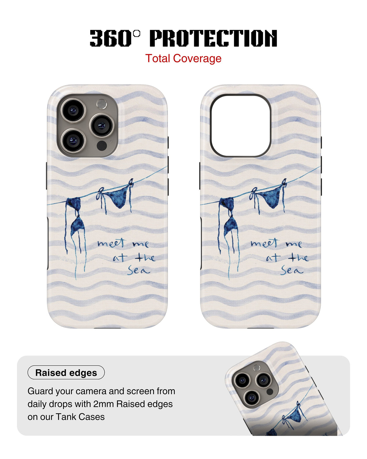 iPhone 13 Pro Max Tank Case | Girls Aesthetics (Sea Breeze)